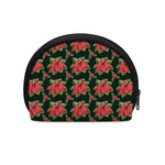 Watercolor Christmas Poinsettia Print Coin Purse