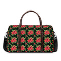 Watercolor Christmas Poinsettia Print Duffel Bag