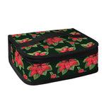 Watercolor Christmas Poinsettia Print Small Lunch Bag