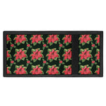 Watercolor Christmas Poinsettia Print Trifold Wallet