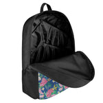 Watercolor Chrysanthemum Pattern Print 17 Inch Backpack