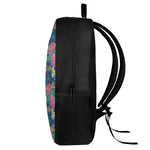 Watercolor Chrysanthemum Pattern Print 17 Inch Backpack