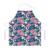 Watercolor Chrysanthemum Pattern Print Adjustable Apron