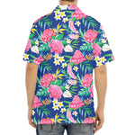 Watercolor Chrysanthemum Pattern Print Aloha Shirt