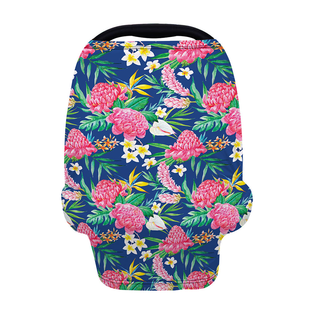 Watercolor Chrysanthemum Pattern Print Baby Seat Cover