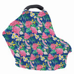 Watercolor Chrysanthemum Pattern Print Baby Seat Cover