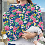 Watercolor Chrysanthemum Pattern Print Baby Seat Cover