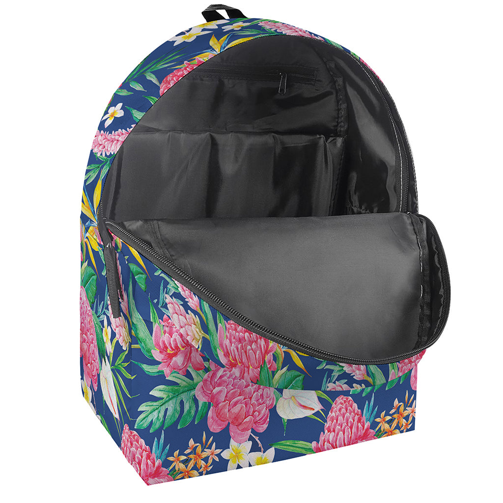 Watercolor Chrysanthemum Pattern Print Backpack