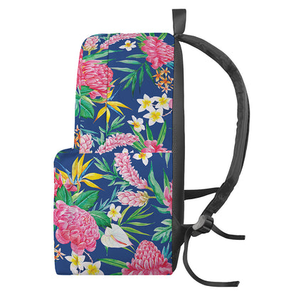 Watercolor Chrysanthemum Pattern Print Backpack