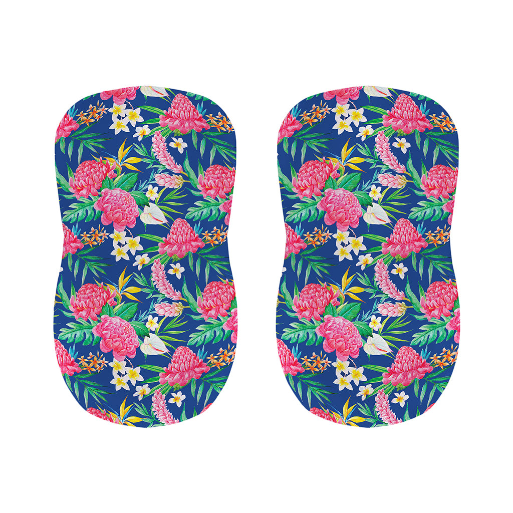 Watercolor Chrysanthemum Pattern Print Bar Stool Covers