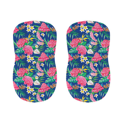Watercolor Chrysanthemum Pattern Print Bar Stool Covers