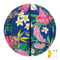 Watercolor Chrysanthemum Pattern Print Basketball