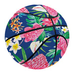 Watercolor Chrysanthemum Pattern Print Basketball