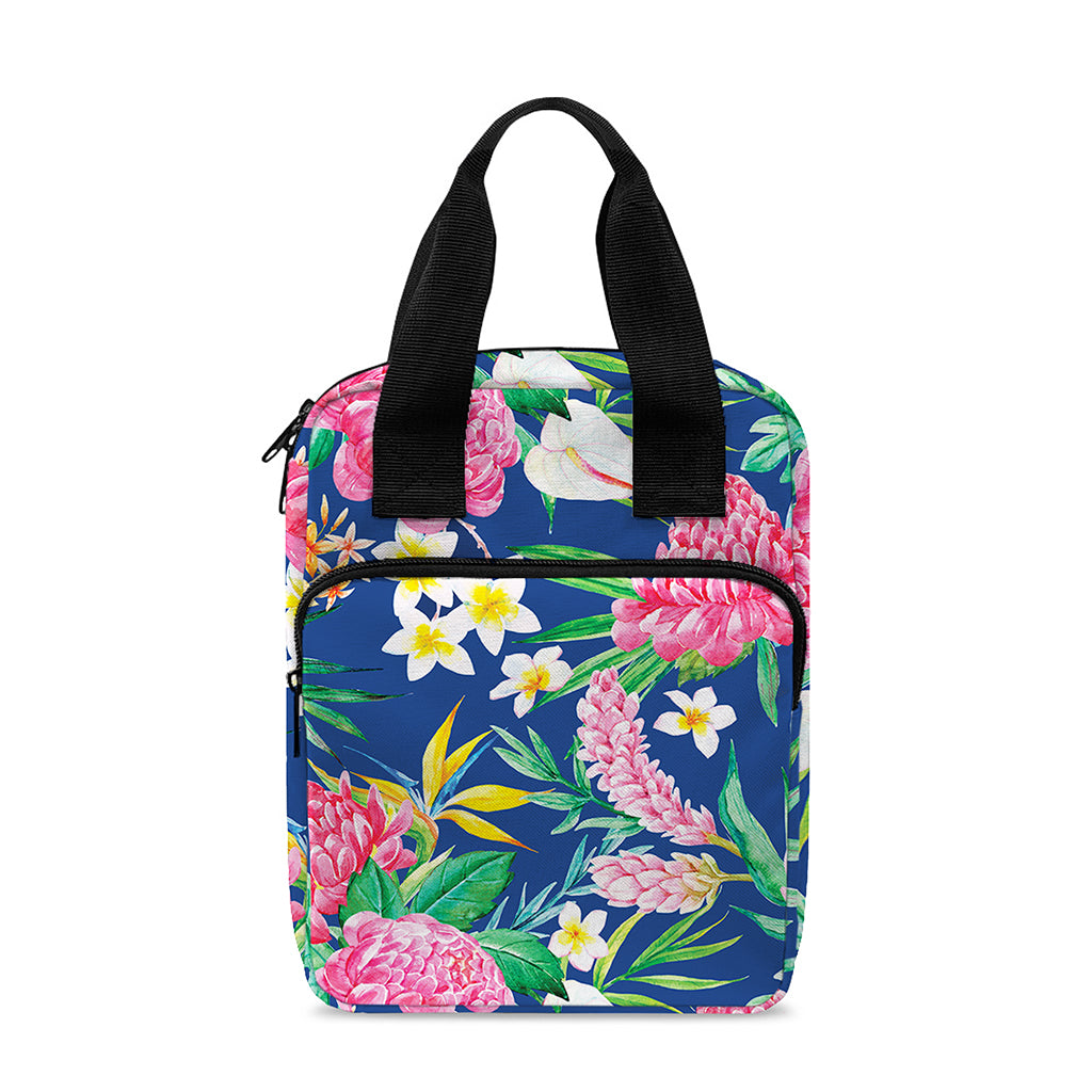 Watercolor Chrysanthemum Pattern Print Bible Tote Bag