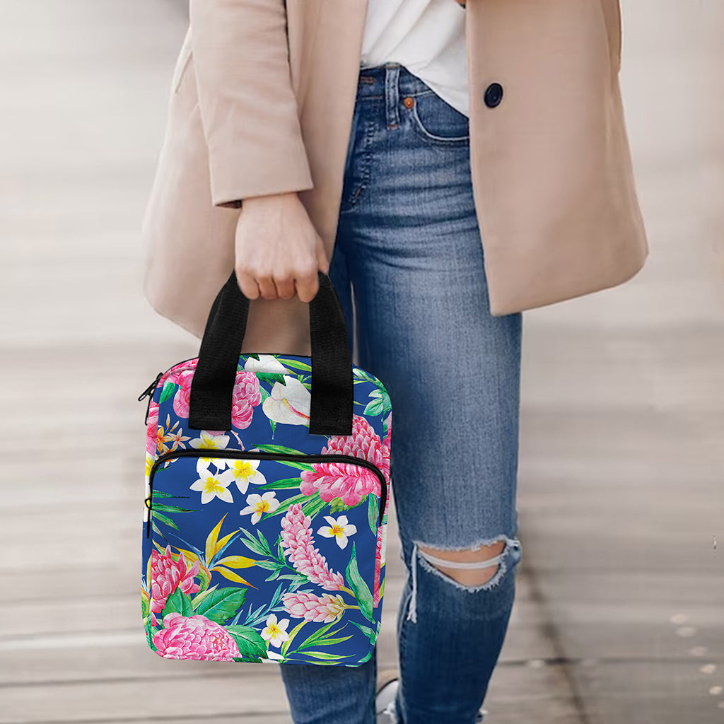 Watercolor Chrysanthemum Pattern Print Bible Tote Bag