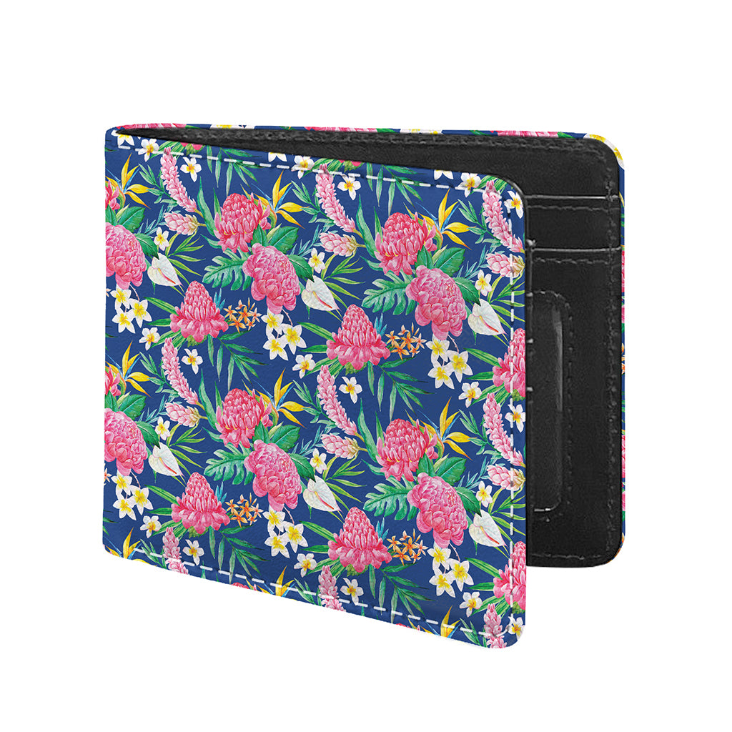 Watercolor Chrysanthemum Pattern Print Bifold Wallet