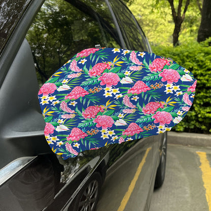 Watercolor Chrysanthemum Pattern Print Car Side Mirror Covers