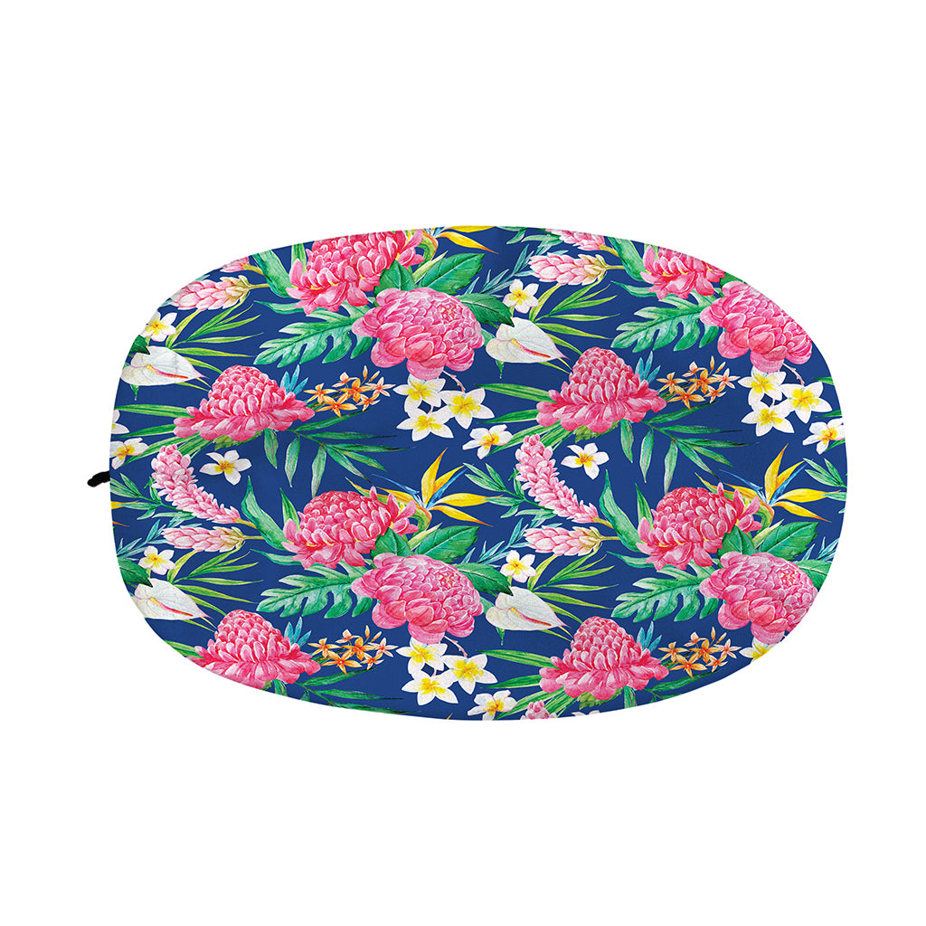Watercolor Chrysanthemum Pattern Print Car Side Mirror Covers