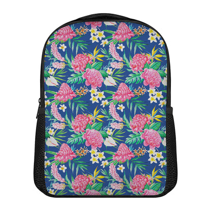 Watercolor Chrysanthemum Pattern Print Casual Backpack