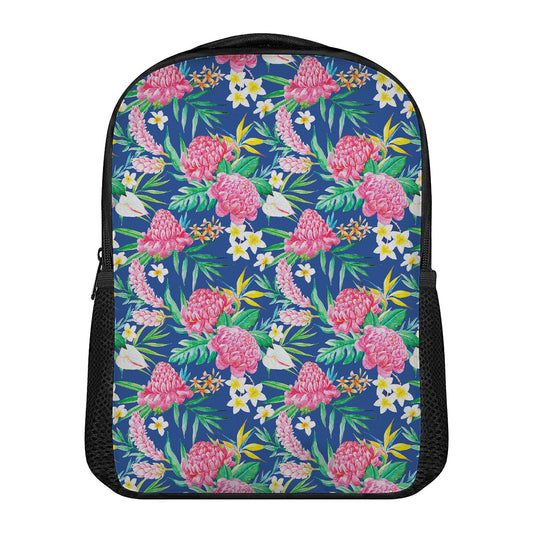 Watercolor Chrysanthemum Pattern Print Casual Backpack
