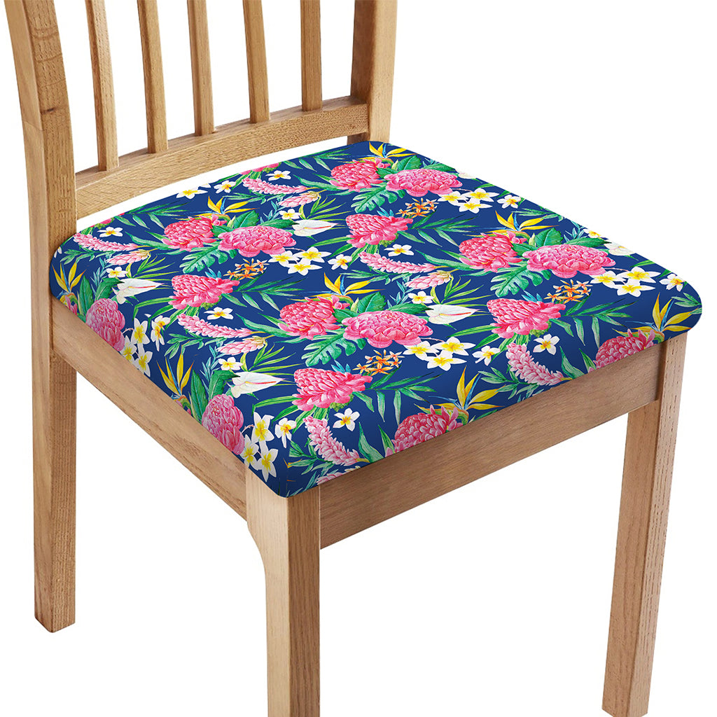 Watercolor Chrysanthemum Pattern Print Chair Cushion Cover