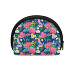 Watercolor Chrysanthemum Pattern Print Coin Purse