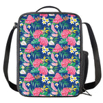 Watercolor Chrysanthemum Pattern Print Crossbody Lunch Bag