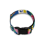 Watercolor Chrysanthemum Pattern Print Dog Collar