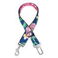Watercolor Chrysanthemum Pattern Print Dog Seat Belt