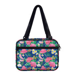 Watercolor Chrysanthemum Pattern Print Double Strap Bible Bag