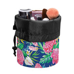 Watercolor Chrysanthemum Pattern Print Drawstring Makeup Bag