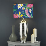 Watercolor Chrysanthemum Pattern Print Drum Lamp Shade