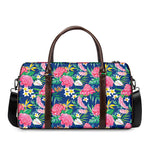 Watercolor Chrysanthemum Pattern Print Duffle Bag