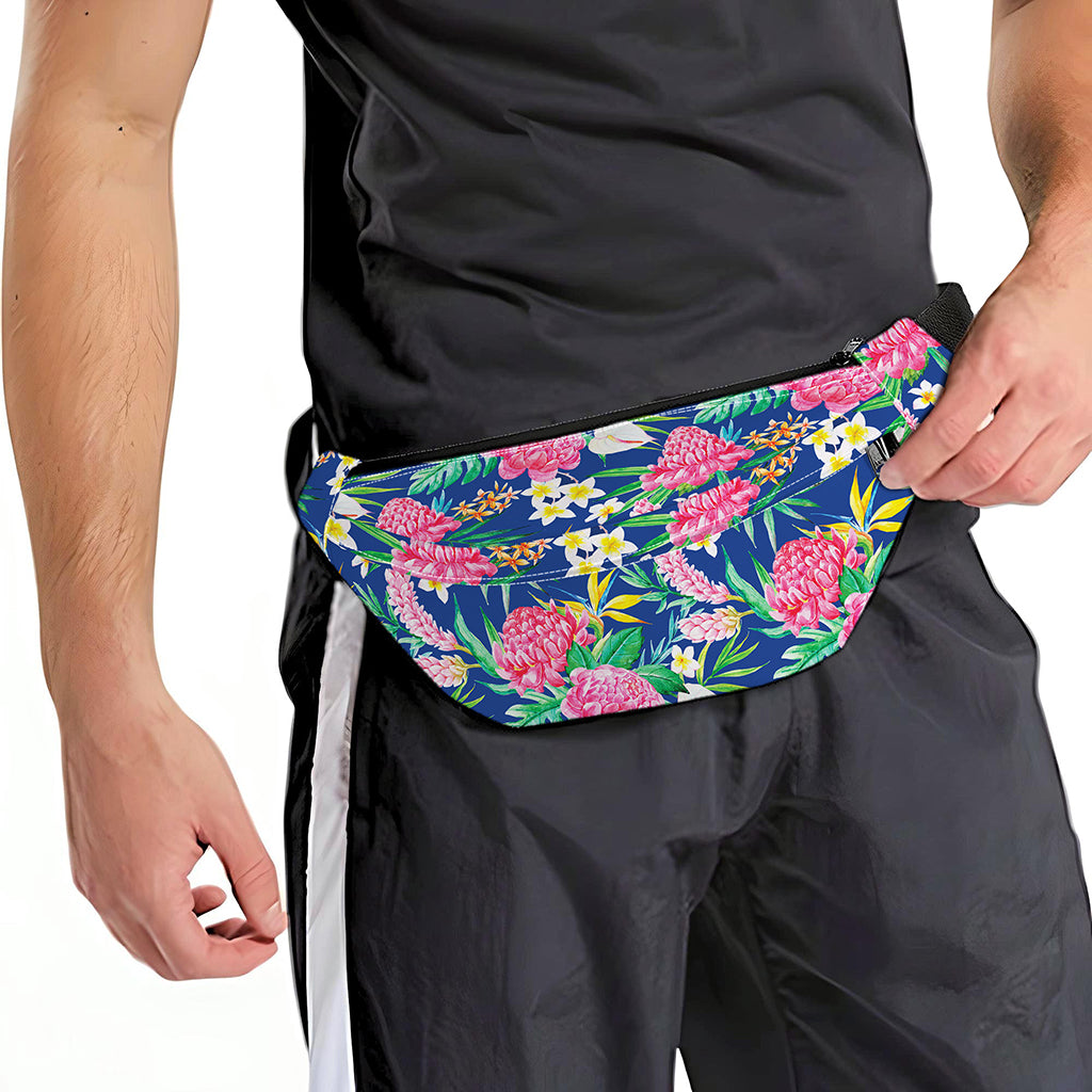 Watercolor Chrysanthemum Pattern Print Fanny Pack