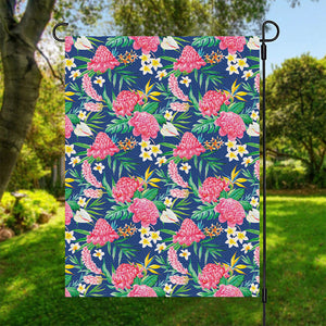 Watercolor Chrysanthemum Pattern Print Garden Flag