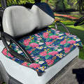 Watercolor Chrysanthemum Pattern Print Golf Cart Seat Cover
