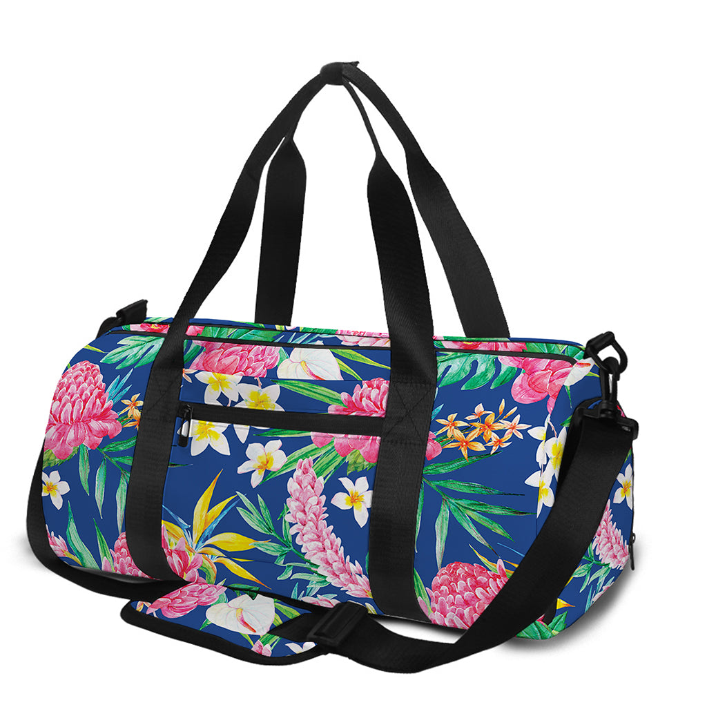 Watercolor Chrysanthemum Pattern Print Gym Bag