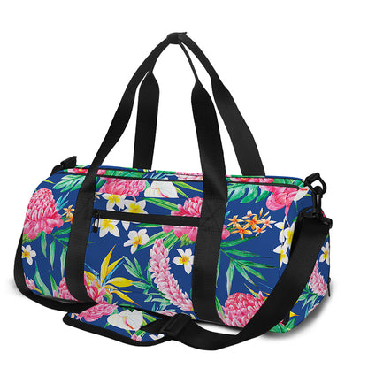 Watercolor Chrysanthemum Pattern Print Gym Bag