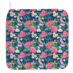 Watercolor Chrysanthemum Pattern Print Hand Towel