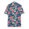 Watercolor Chrysanthemum Pattern Print Hawaiian Shirt