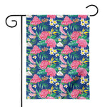 Watercolor Chrysanthemum Pattern Print House Flag