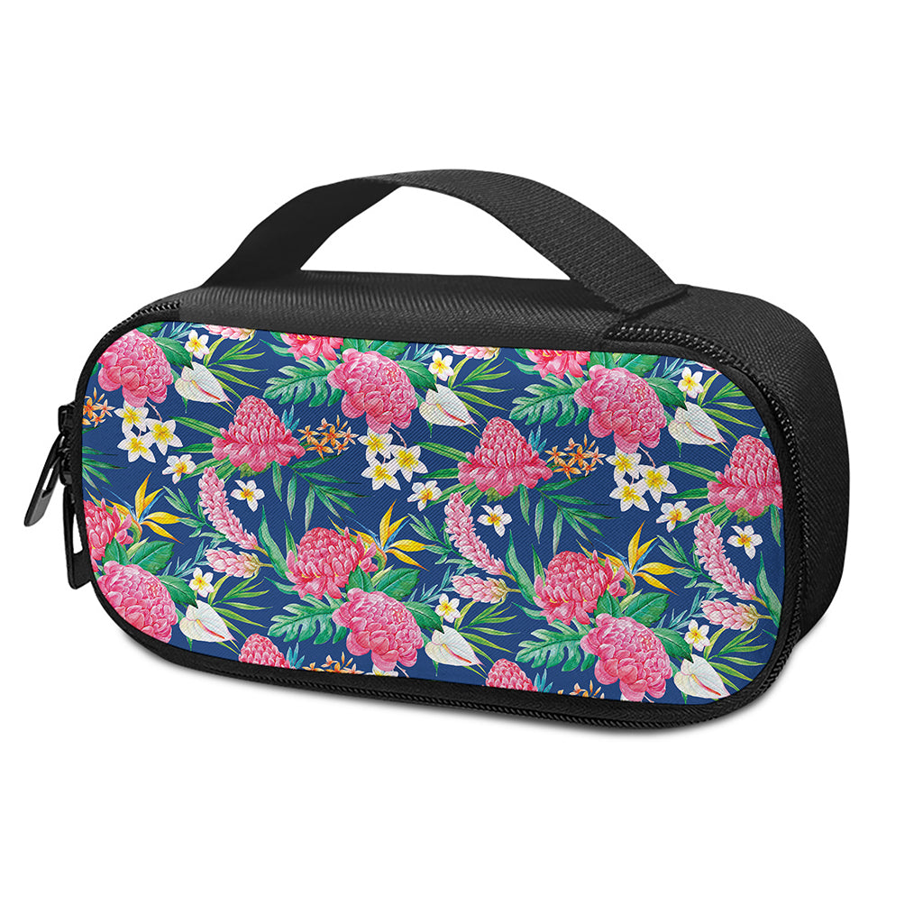 Watercolor Chrysanthemum Pattern Print Insulin Cooler Travel Case