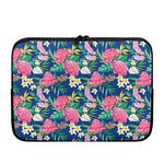 Watercolor Chrysanthemum Pattern Print Laptop Sleeve