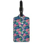 Watercolor Chrysanthemum Pattern Print Luggage Tag