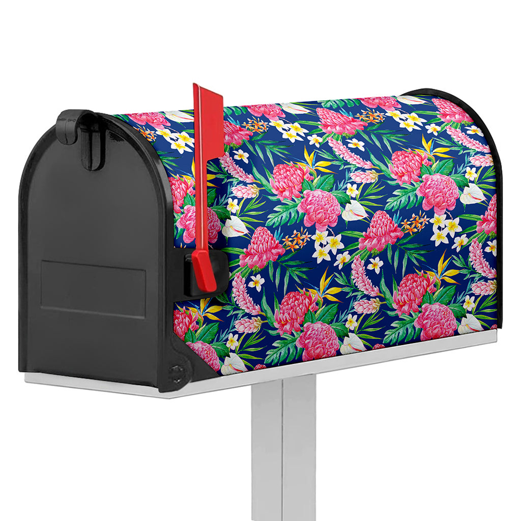 Watercolor Chrysanthemum Pattern Print Mailbox Cover