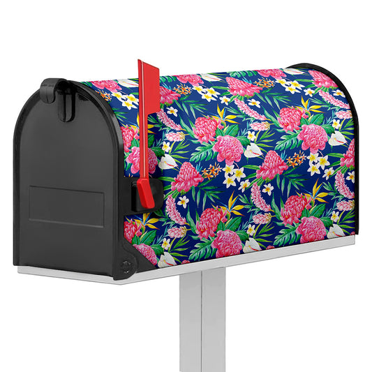 Watercolor Chrysanthemum Pattern Print Mailbox Cover