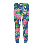 Watercolor Chrysanthemum Pattern Print Men's leggings