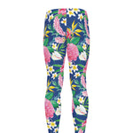 Watercolor Chrysanthemum Pattern Print Men's leggings