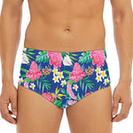 Watercolor Chrysanthemum Pattern Print Men's Triangle Swim Briefs