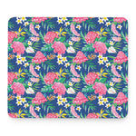 Watercolor Chrysanthemum Pattern Print Mouse Pad